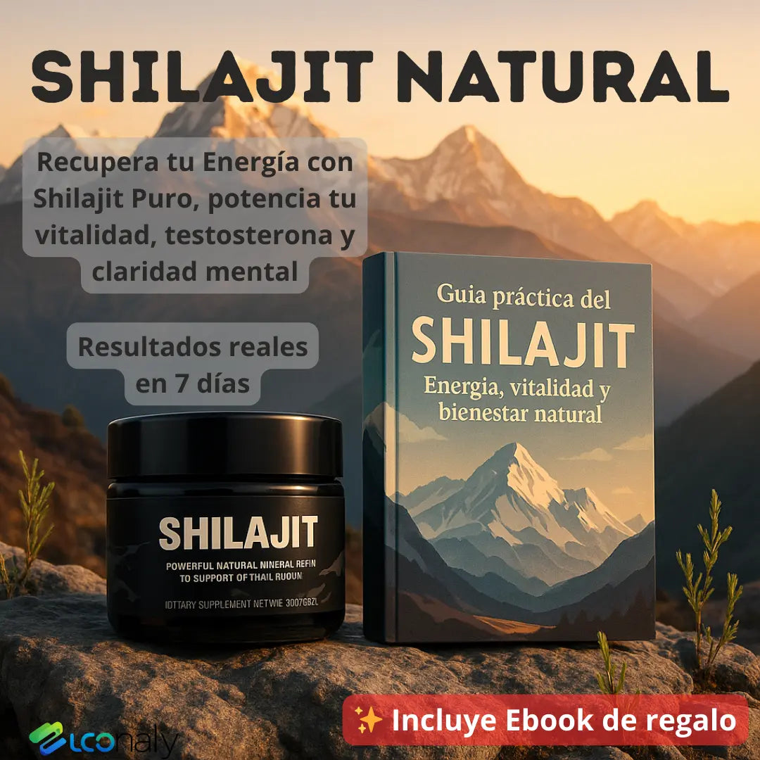 Shilajit puro del Himalaya — Energía estable y claridad mental