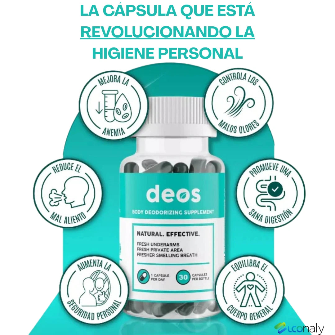 🔥 DEOS™ Adiós Malos Olores, Frescura y Confianza Todo el Día