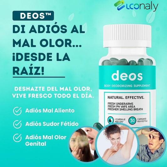 🔥 DEOS™ Adiós Malos Olores, Frescura y Confianza Todo el Día