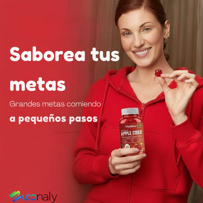 🍏 VitaGlow Gummies – 🔥 Activa tu Metabolismo. Reduce Hinchazón. Gana Energía.