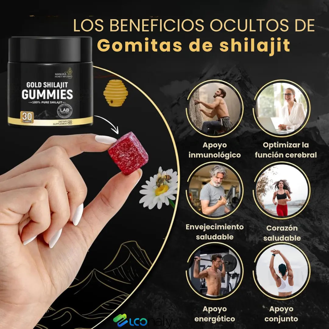 Gold Shilajit Gominolas – Energía y bienestar sin cápsulas