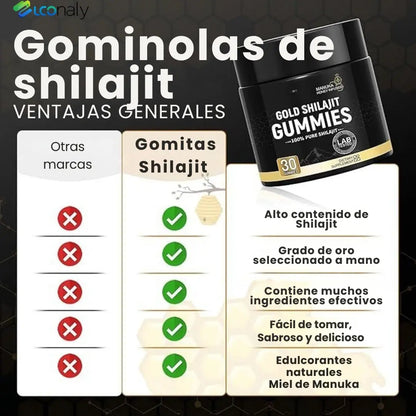 Gold Shilajit Gominolas – Energía y bienestar sin cápsulas
