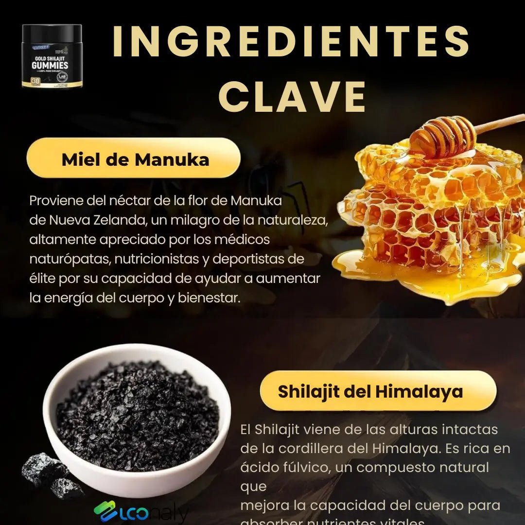 Gold Shilajit Gominolas – Energía y bienestar sin cápsulas