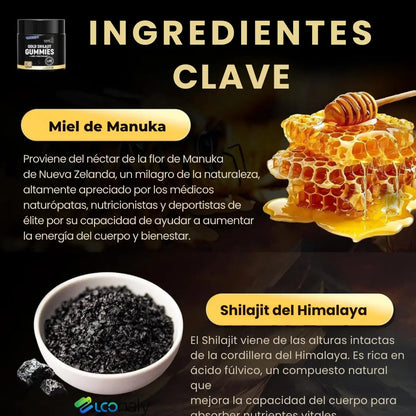 Gold Shilajit Gominolas – Energía y bienestar sin cápsulas