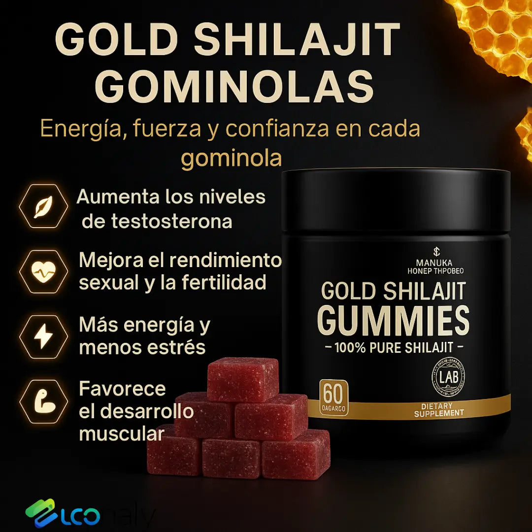 Gold Shilajit Gominolas – Energía y bienestar sin cápsulas